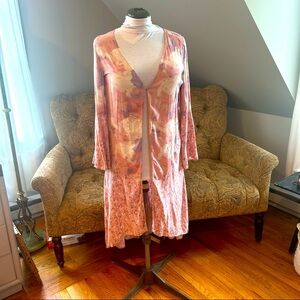 Versona Pink Kimono style duster medium